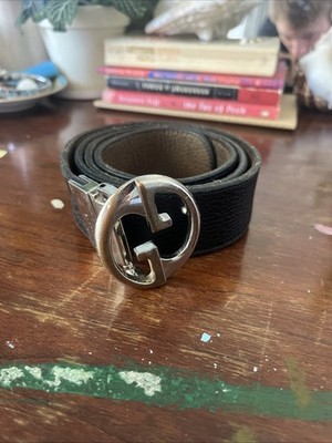 Used Vintage Gucci Belt (Reversible black/Brown) 2018-2019 Era Used (Sz 30-32)