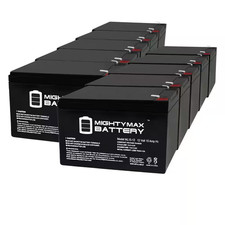 12-Volt 15AH F2 Replacement Battery for Power-Sonic PS12120F2-10 Pack