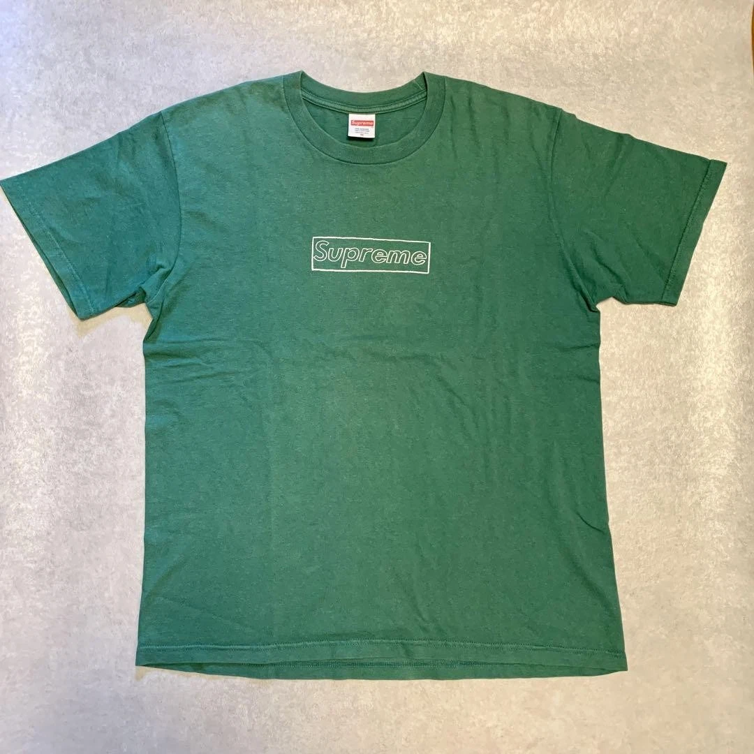 T shirt homme Supreme M 21Ss vaches boîte craie logo emblématique streetwear rare limité
