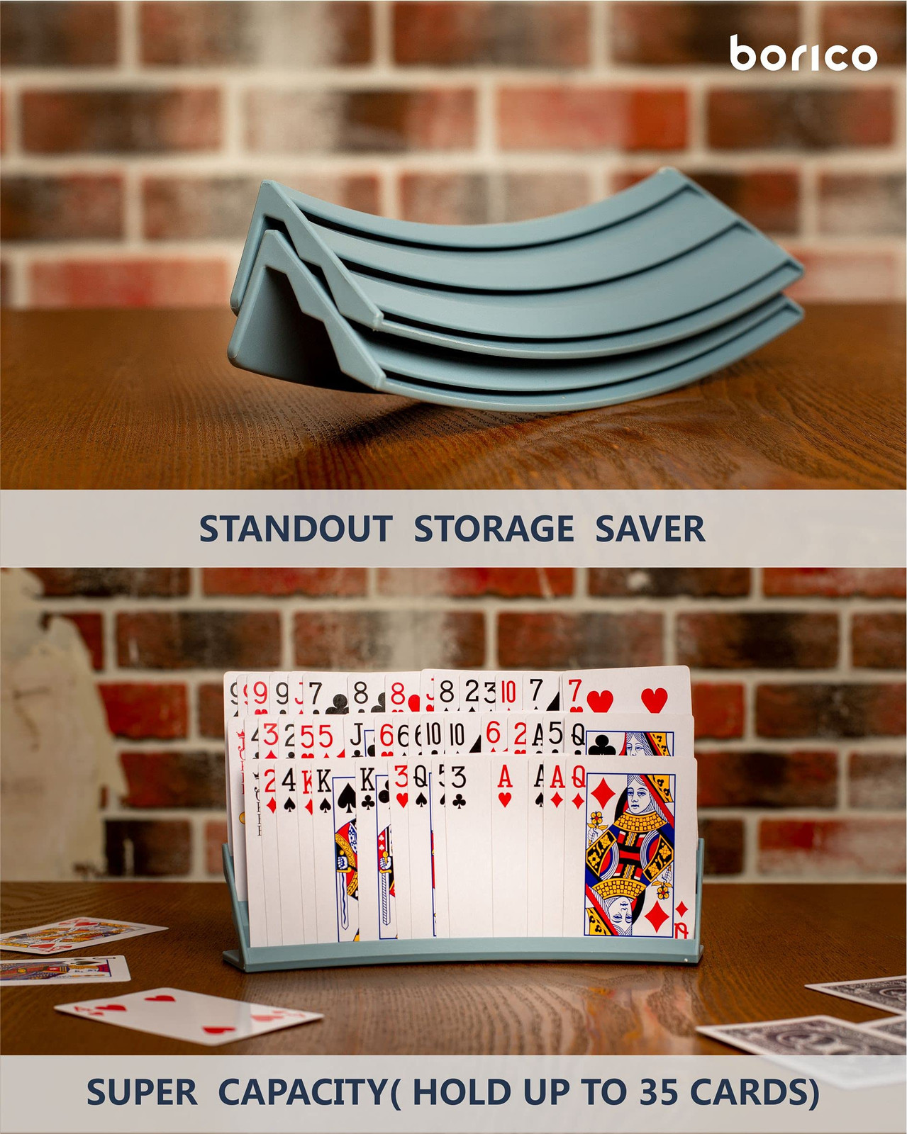 Card Holders for Playing Cards - 2 Pack Playing Card Holder for Kids and Adul...