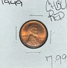 1949 LINCOLN WHEAT CENT ~ CH/BU RED ~BEAUTIFUL COIN~