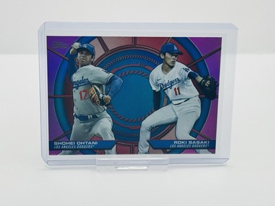 2025 Topps Series 2 SHOHEI OHTANI & ROKI SASAKI Dynamic Duos PINK