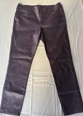 EXPRESS Women's Pants Size 14R (34 x 28) Purple Shimmer Rayon Blend EXCELLENT