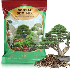 Bonsai Soil Mix 2Qt, Potting Soil Mix Ready to Use for Bonsai Tree and Indoor Pl