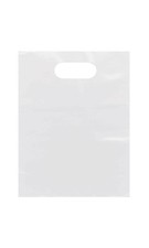 Large Clear Frosted Plastic Merchandise Bags - 15” x 18” x 4” - Case of 250