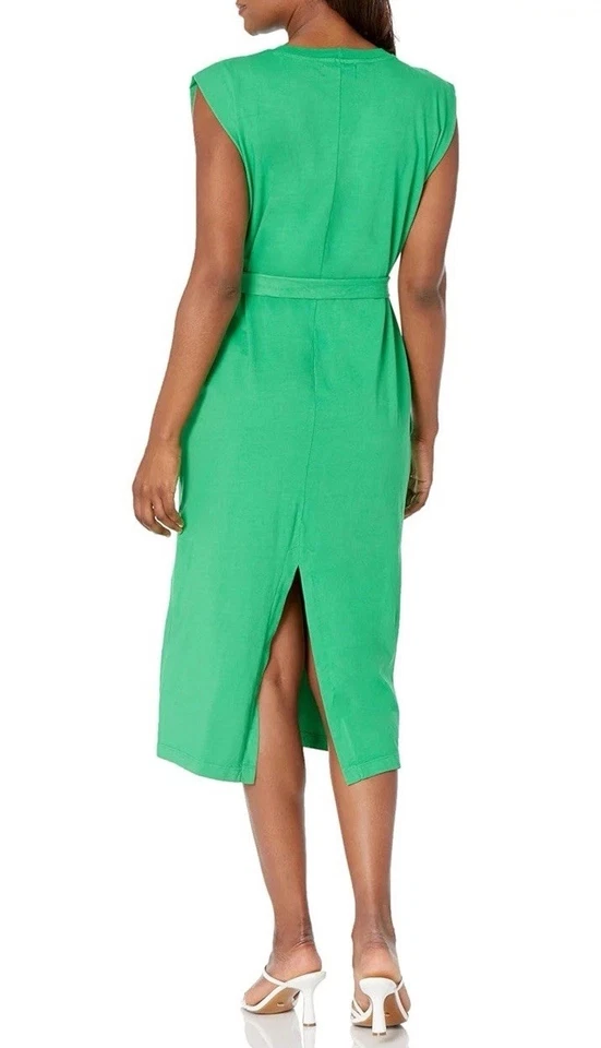 Vestido midi sin mangas VELVET By Graham & Spencer Lane de algodón Slub S $179 H7 Foto 3 de 3