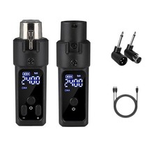 UHF Microphone Converter XLR Rechargeable Transmitter Receiver1469