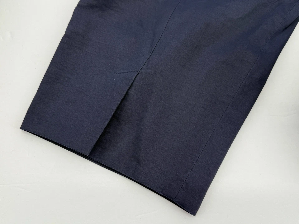 Chaqueta larga para mujer Eileen Fisher azul talla grande 3X forro de seda frontal abierto Foto 4 de 4