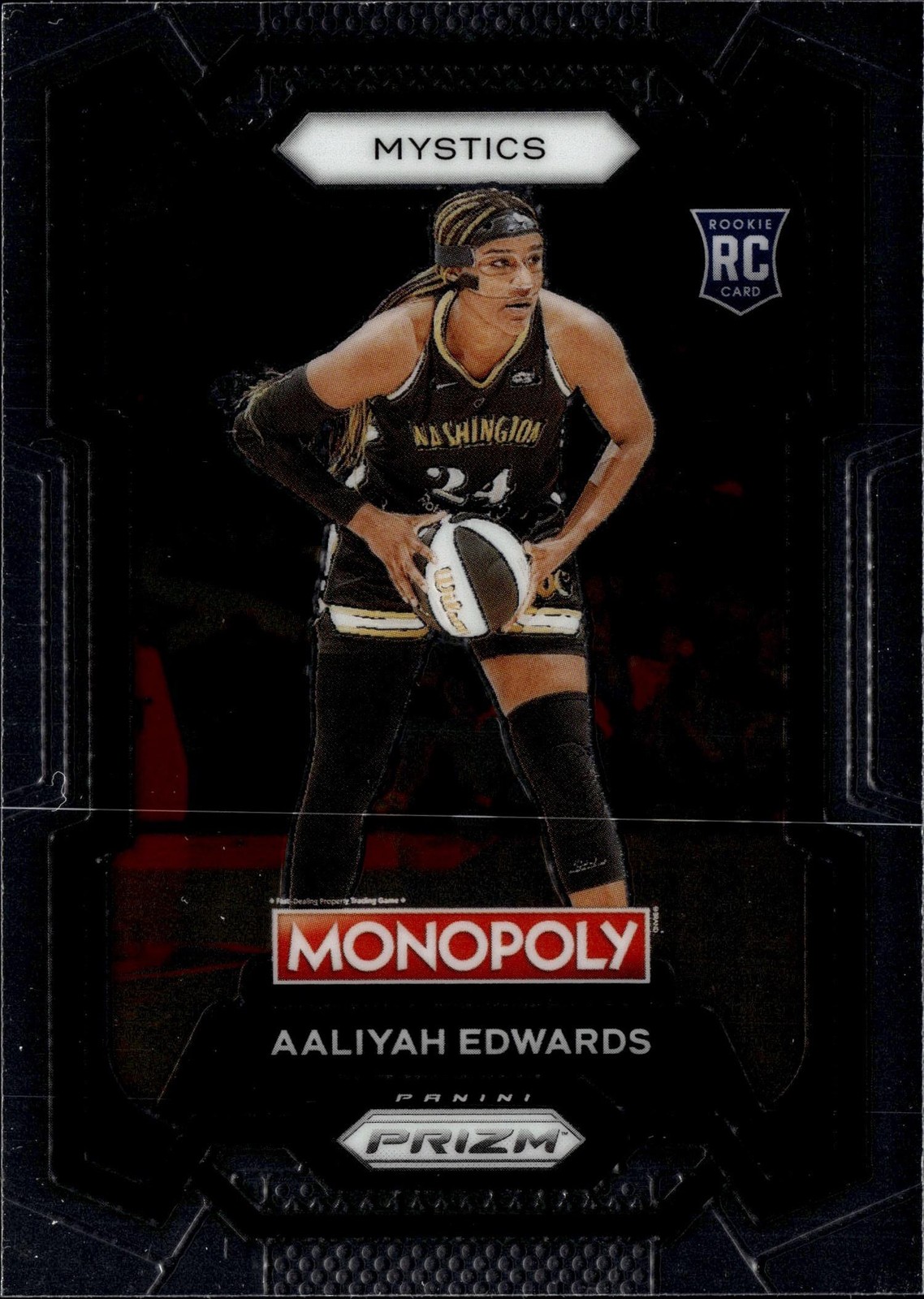 2024 Panini Prizm Monopoly WNBA Aaliyah Edwards Rookie Card #13