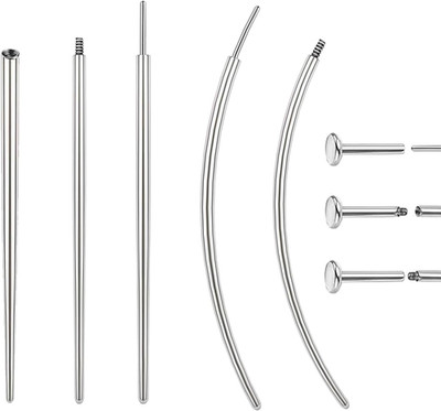 14G 16G 18G 20G Piercing Taper Piercing Ball Grabber Tool Stainless Steel Flat B
