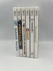 Assorted Lot Of 6 Wii Games Lego Man Vs Wild Poker PGA Tour 09