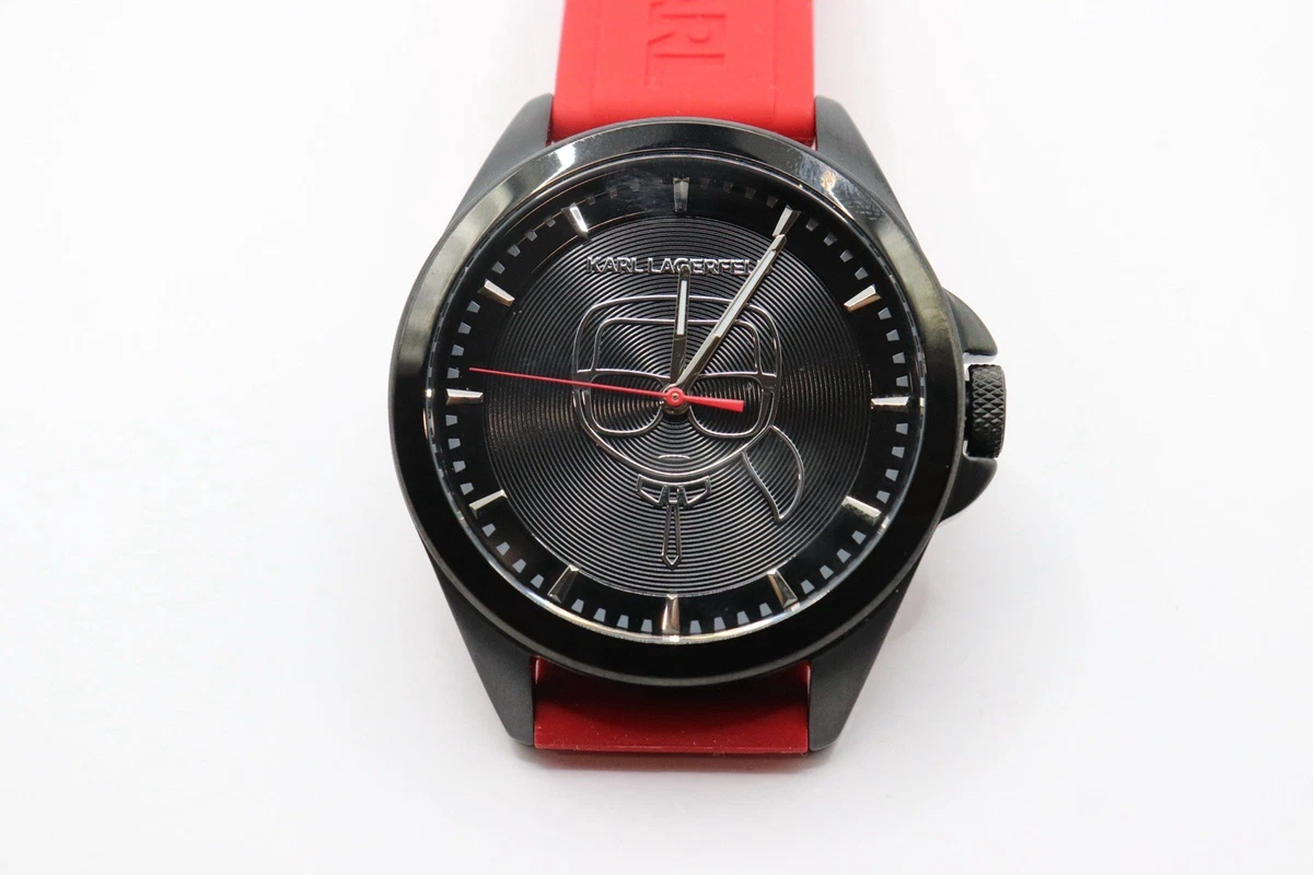 NWOT Karl Lagerfeld black pyramid studded watch Karl Lagerfeld Stainless Steel Case Casual Wristwatches for  main image 2