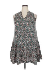 Nine West Women Green Casual Dress XXL