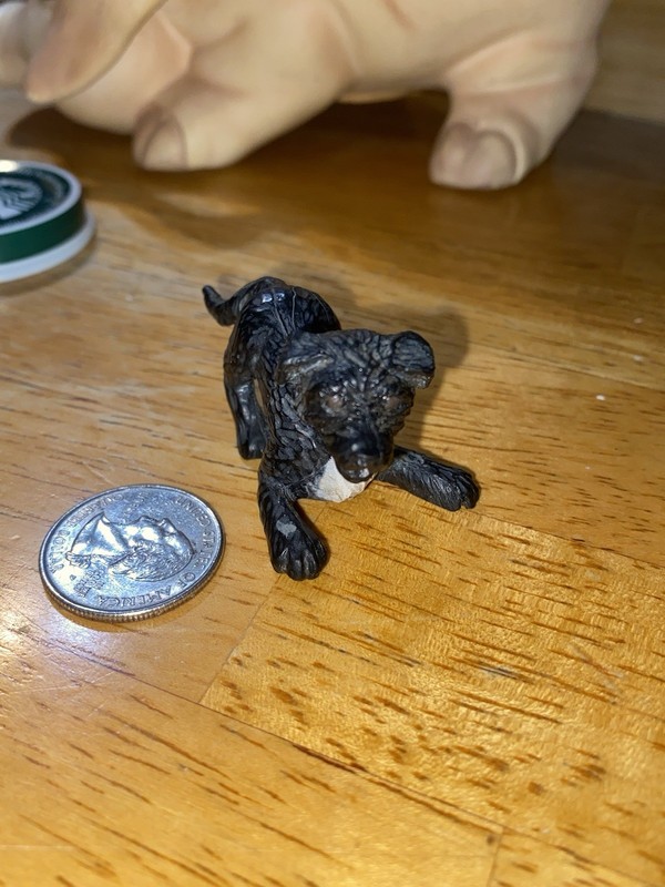 Vintage MEG 1995 Brand Rubber Toy Dog Terroir Scottish Highland Chow