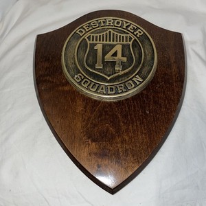 Destroyer Squadron 14 (DESRON 14) US Navy Brass Plaque