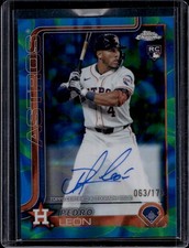 2025 Topps Chrome Update Series- Rookie Auto- Lava Lamp /175-  Pedro Leon #RA-PL
