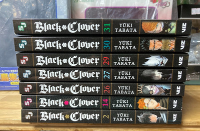 Black Clover  Vol.2,14,26,27,29-31 (7 Manga Books)Paperback   August 2, 2016