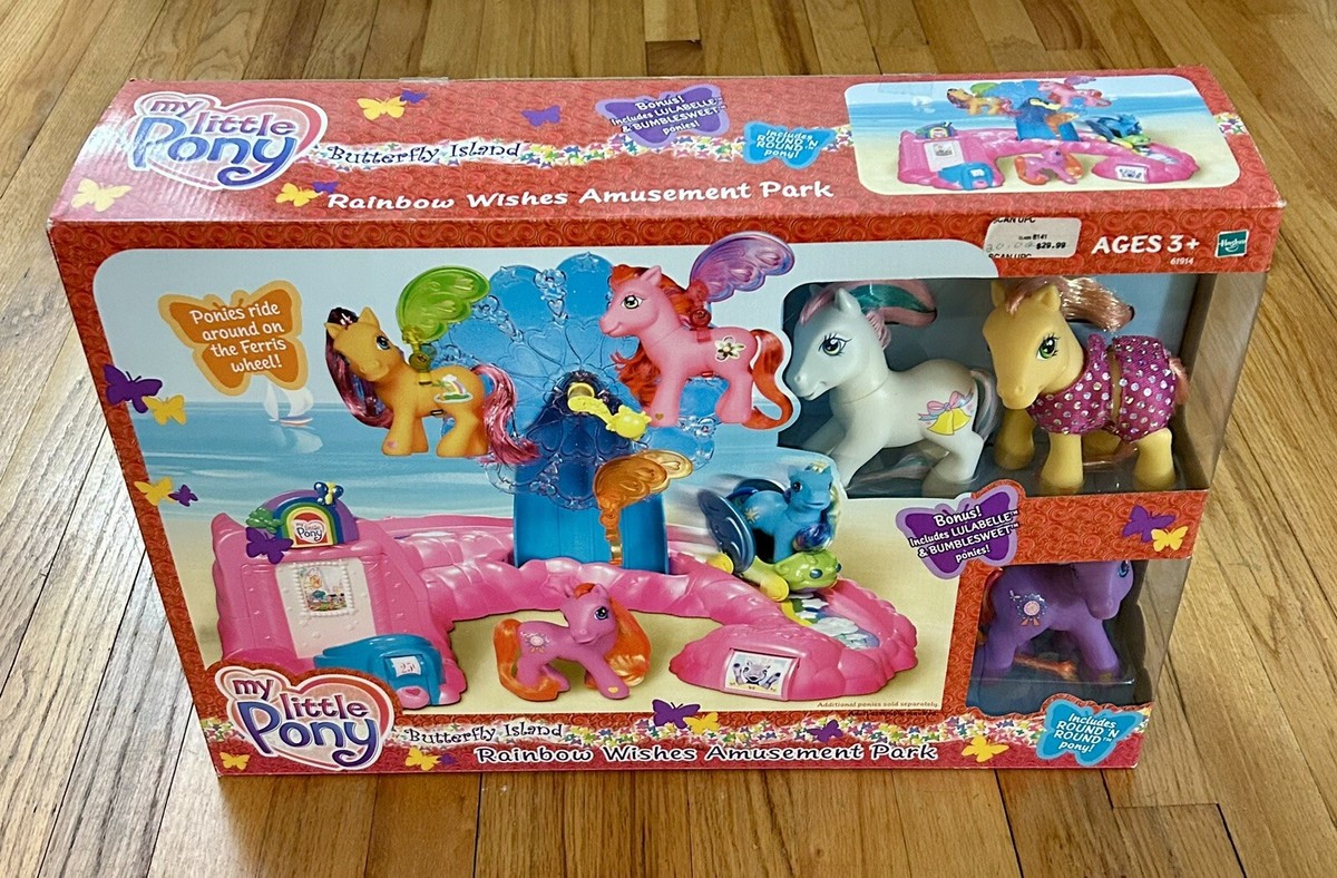 NEW MY LITTLE PONY 2005 BUTTERFLY ISLAND RAINBOW WISHES AMUSEMENT