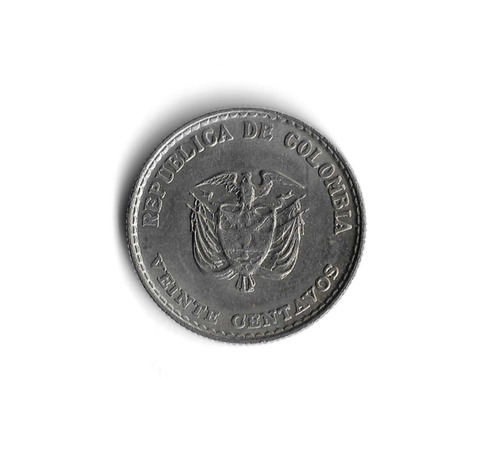 1965 Colombia - 20 Centavos - 311 - Copper Nickel - 5g - Picture 2 of 2
