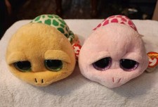 Pair of TY Beanie Baby Turtles w/tags Pokey and Shellby