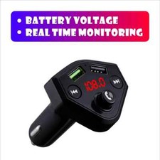 Car Wireless Bluetooth 5.0 FM Transmitter MP3 Player USB Car Charger Adapter