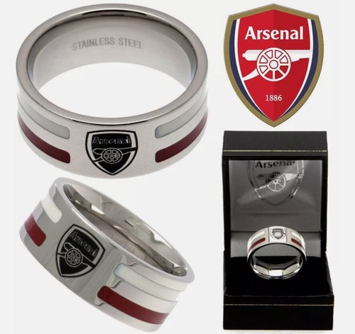 Arsenal FC Colour Stripe Ring Large Size X Official Merchandise Gift ...