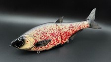 HINKLE SHAD CLONE "BLOODY BONE" CUSTOM PAINTED SWIMBAIT 9"/5.5 OZ. GLIDEBAIT🔥👑