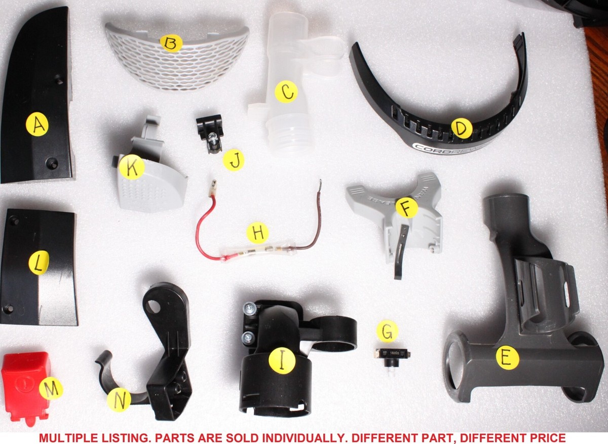 Dirt Devil UD70187 POWERMAX VACUUM CLEANER REPLACEMENT PARTS