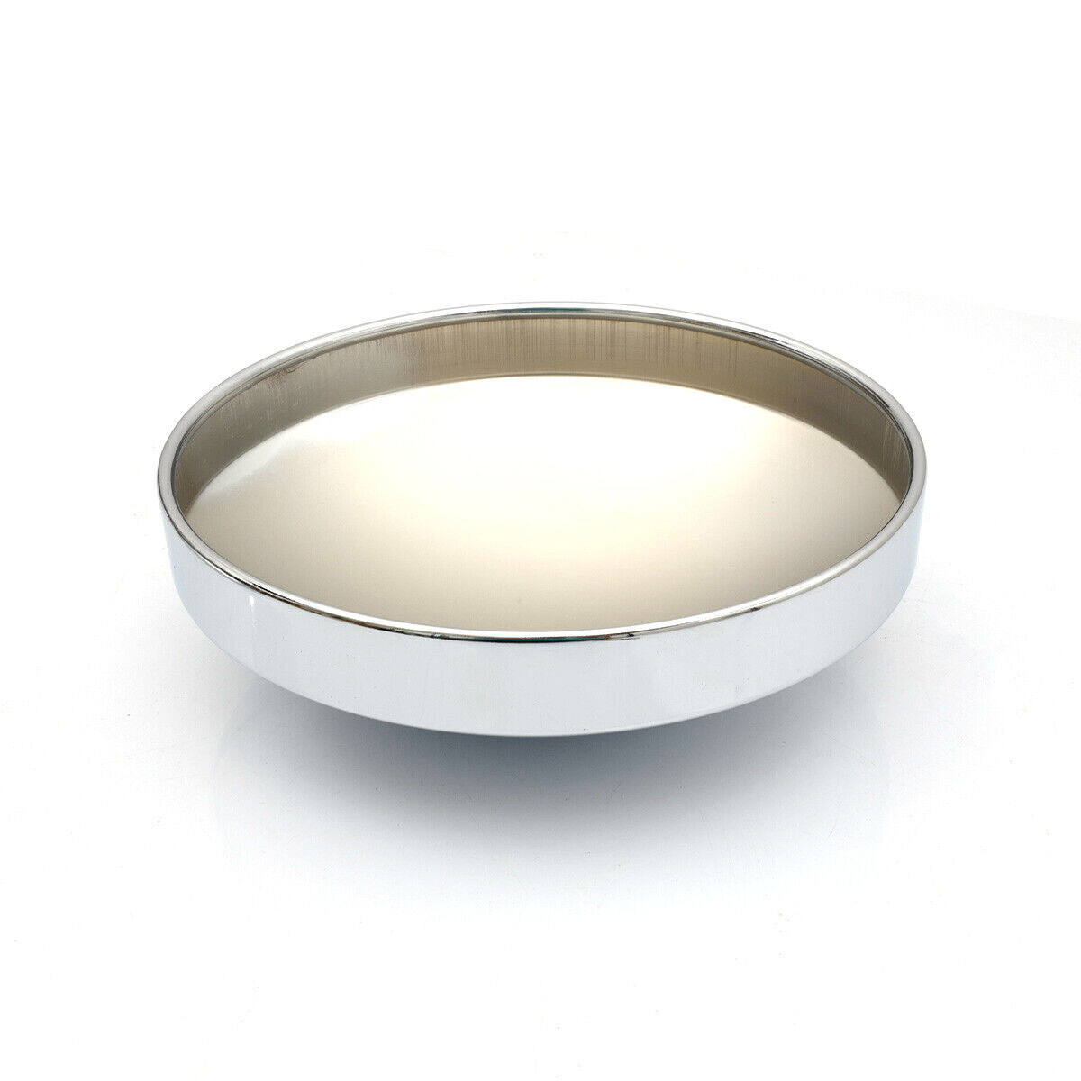 4PCS Chrome Metal 8" Dome Style Hub Caps Dome Semi Truck Rear Wheel