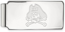 Sterling Silver East Carolina University Money Clip by LogoArt
