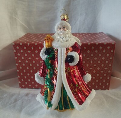 Christopher Radko - REGENCY NICHOLAS  Rare 7'' Gem Santa Ornament W/Box