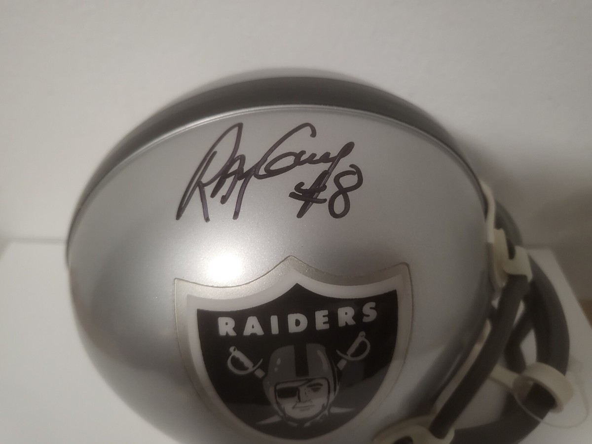 RAY GUY #8 OAKLAND RAIDERS SIGNED AUTOGRAPHED AUTO RIDDELL MINI