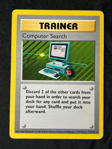 Pokémon 1999 Computersuche 71/102 schattenloses Basistrainer-Set selten ohne Etikett MP - Bild 2 von 23