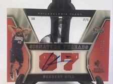 2007-08 SP Rookie Threads Gold Herbert Hill RC Auto /799 #78
