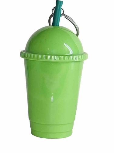 Starbucks Green Frappuccino with Straw Keychain Summer 2016 Limited Edition Rare - Picture 8 of 10
