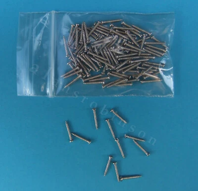 Silver N gauge track screws Fleischmann, peco, Mini Trix suit Hornby TT.