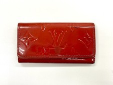 LOUIS VUITTON Monogram Vernis Multicl s 4 Key Case One Key Hook Missing M91211
