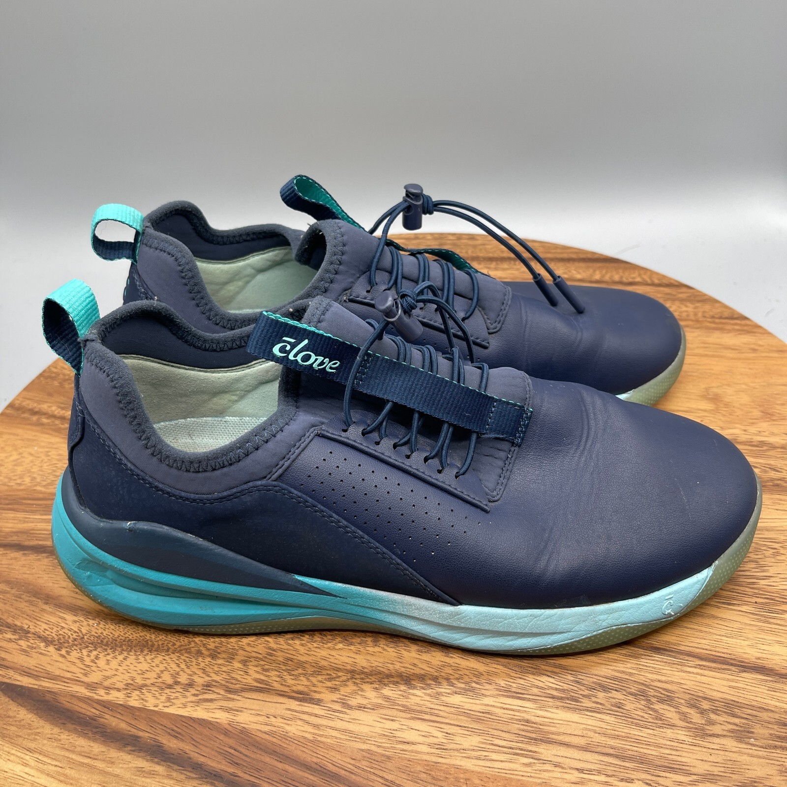 SAOLA Scarpe classiche chiodi di garofano uomo taglia 9 blu su blu infermieristica lavoro sanità sneakers