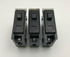 Lot of 3 WESTINGHOUSE CIRCUIT BREAKER, 1 POLE, 20 AMP, Type BA 120 V