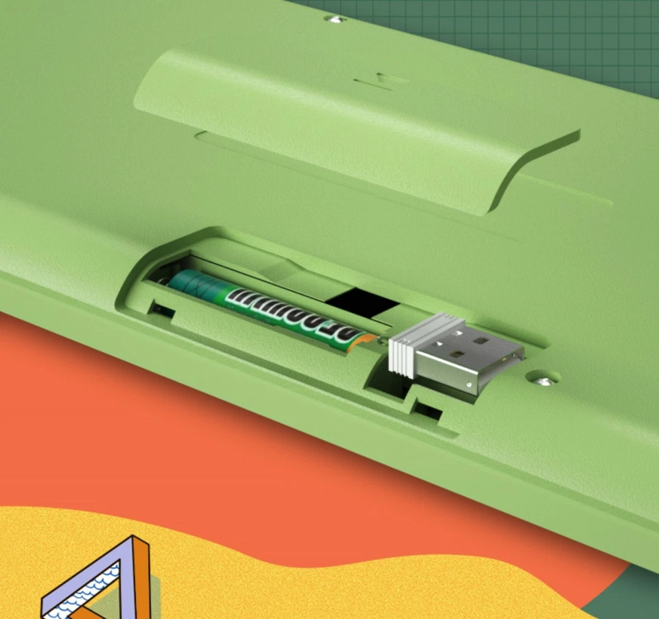 Wireless 2.4G Keyboard Mouse Combos Optical Mouse Portable bundle - Image 2 of 4