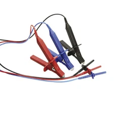 Megger 1002-645 HV Test Lead Set, 16.4 ft. (5 m), w/ 10 kV Large Clips