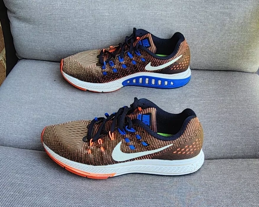 Nike Air Zoom Structure 19 brown mens sz 8 womans 9.5 806580 008 running shoes