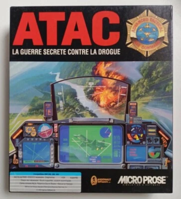 ATAC Advanced Tactical Air Command IBM PC 3.5 Big Box 1992 Microprose Complet VF - Photo 1/4