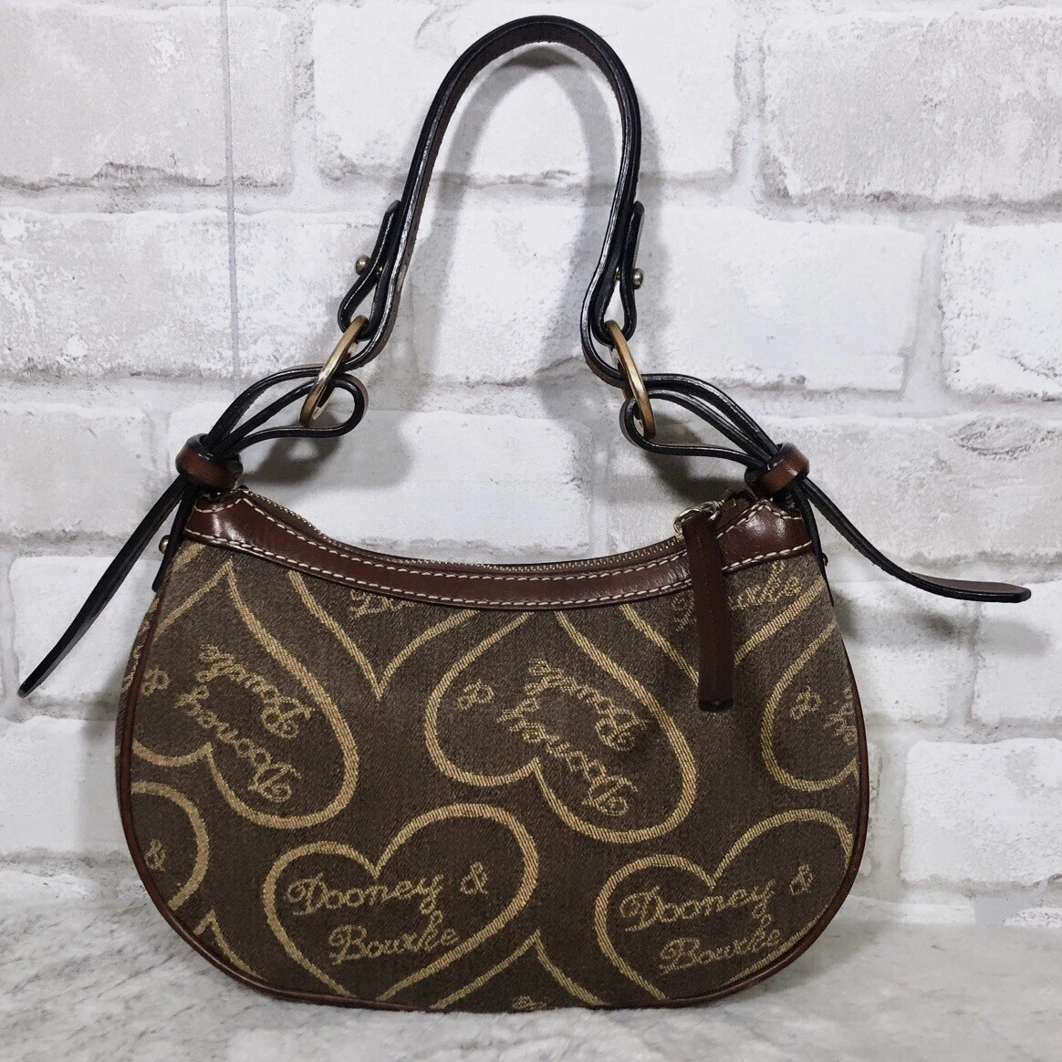 Dooney & Bourke Maritime Small Hobo in Brown