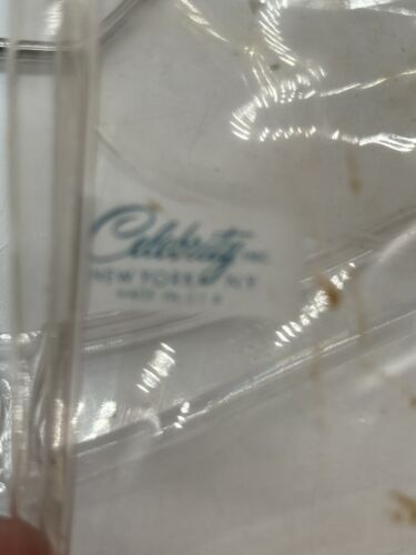Vintage Celebrity Plastic Travel Hangers Clear Folding Foldable Lot of 3 MCM - Picture 3 of 8