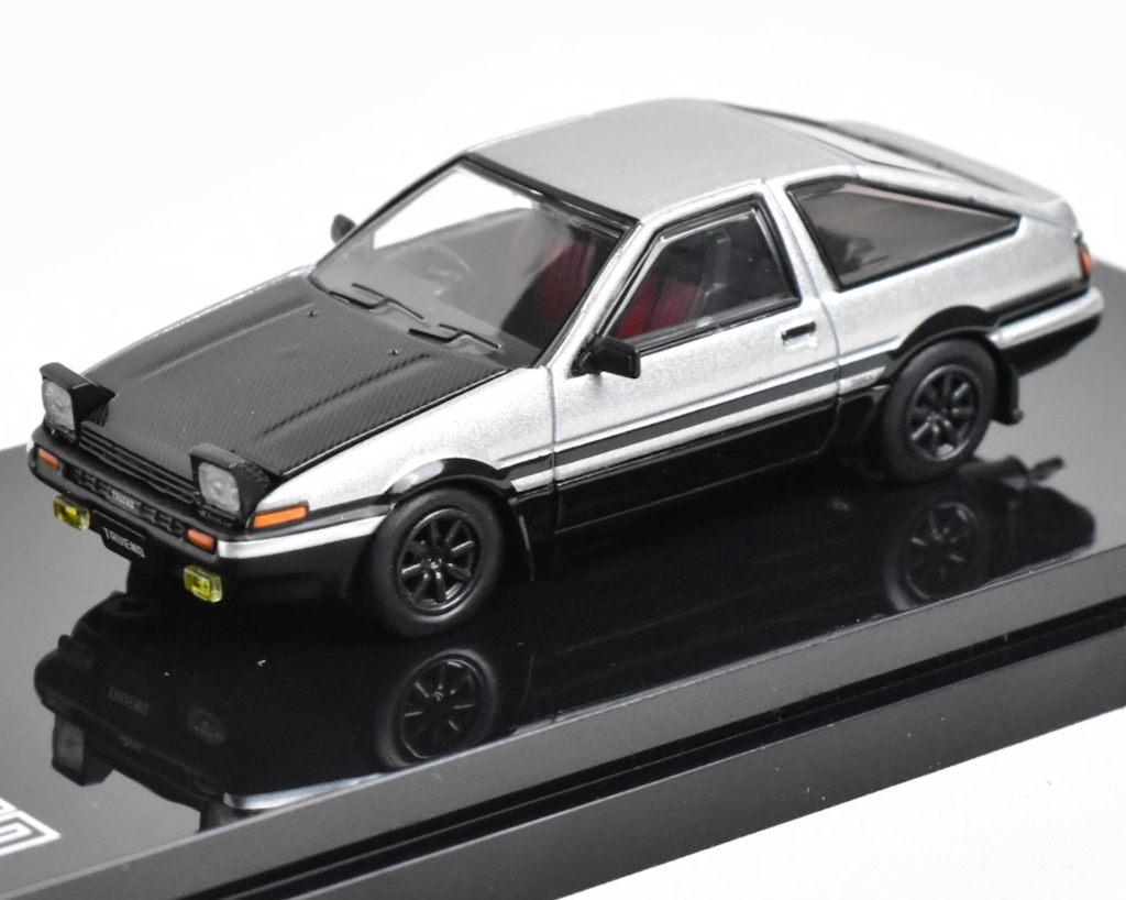 ZD Hobby Japan 1:64 Silver Carbon AE86 TRUENO GT Sports Model