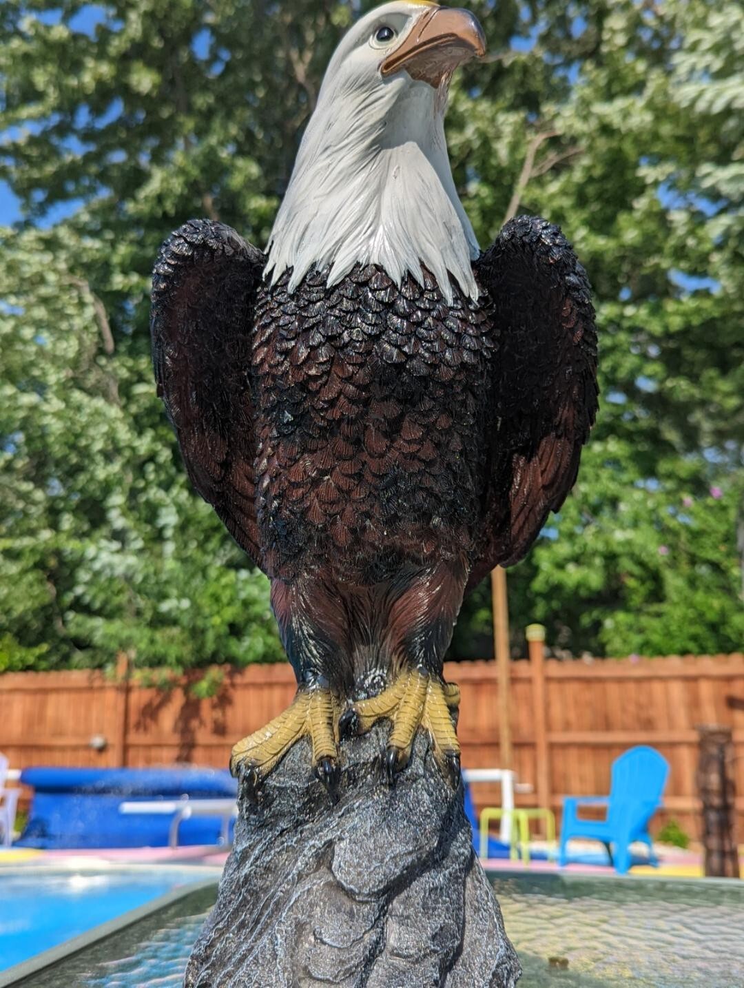Large Eagle Lawn ornament w/wo Light eBay