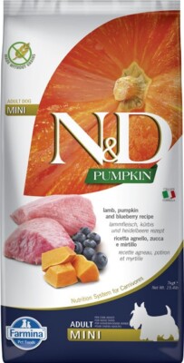 FARMINA N&D Pumpkin Lamm & Heidelbeere Adult Mini 7 kg