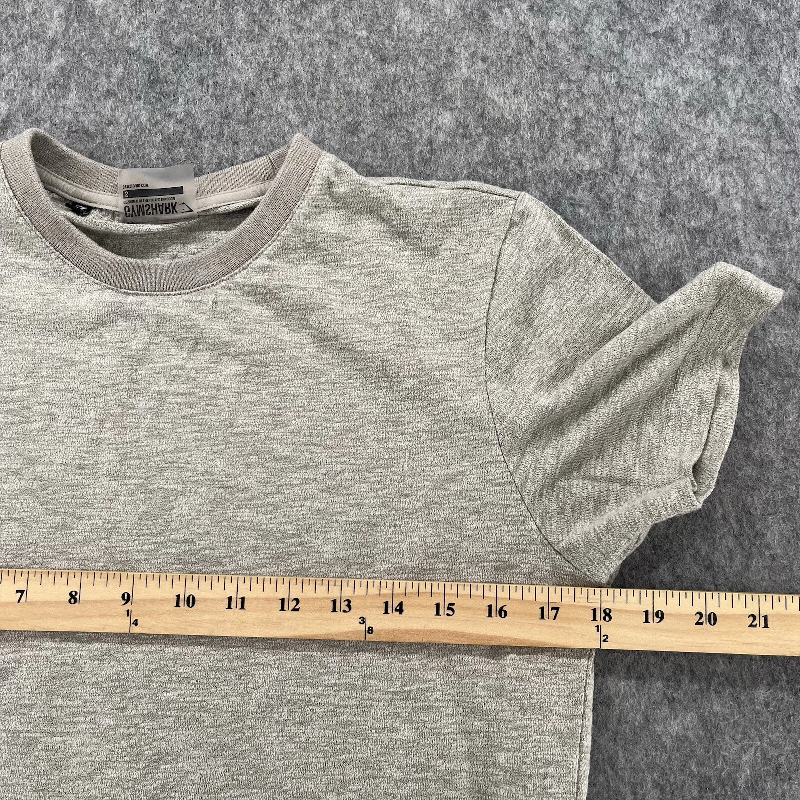 gymshark stone cotton performance training gym shirt