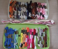 Lot Of 54  Skeins Various Colors Embroidery Needlepoint Floss Thread